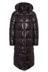 Noisy May - Puffer jakke - Black X-Long - Allie Shiny (PREORDER)