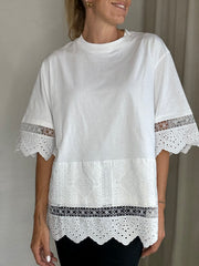 Sassy Copenhagen - T-shirt - Hvid Blonde - Liva ( bemærk preorder)