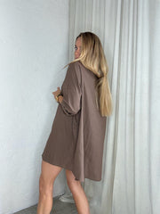 Sassy Copenhagen - Skjorte - Oversize Brun - Nomi