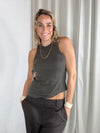 Sassy Copenhagen - Tank Top - Brown - Rie