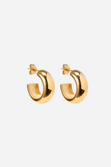Andcopenhagen - Earrings hopps - 18 carat gold plated stainless steel - Cindy small