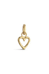 Enamel - Charm - Gold - Organic Heart - Stilkompagniet.dk