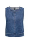 Denim top - Medium blue denim - Dorsi - Only - Stilkompagniet.dk