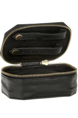 Depeche - Leather jewelry box in soft leather / 13036 - black small
