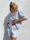 Sassy Copenhagen t-shirts & toppe Sweat shorts - Chili - Grå - Sassy Copenhagen