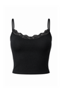 Sassy Copenhagen - Strop Top med blonder - Sort - Noa