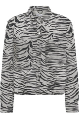 Only - Bluse - Zebra denim - Cassie