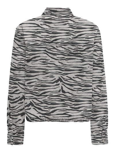 Only - Bluse - Zebra denim - Cassie