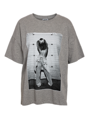 Noisy May - T-shirt - Grey melange - Robin