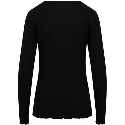 CC Heart - Langærmet Bluse - Sort - Sofia