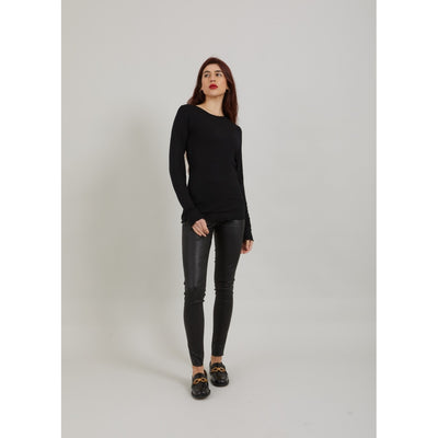CC Heart - Langærmet Bluse - Sort - Sofia