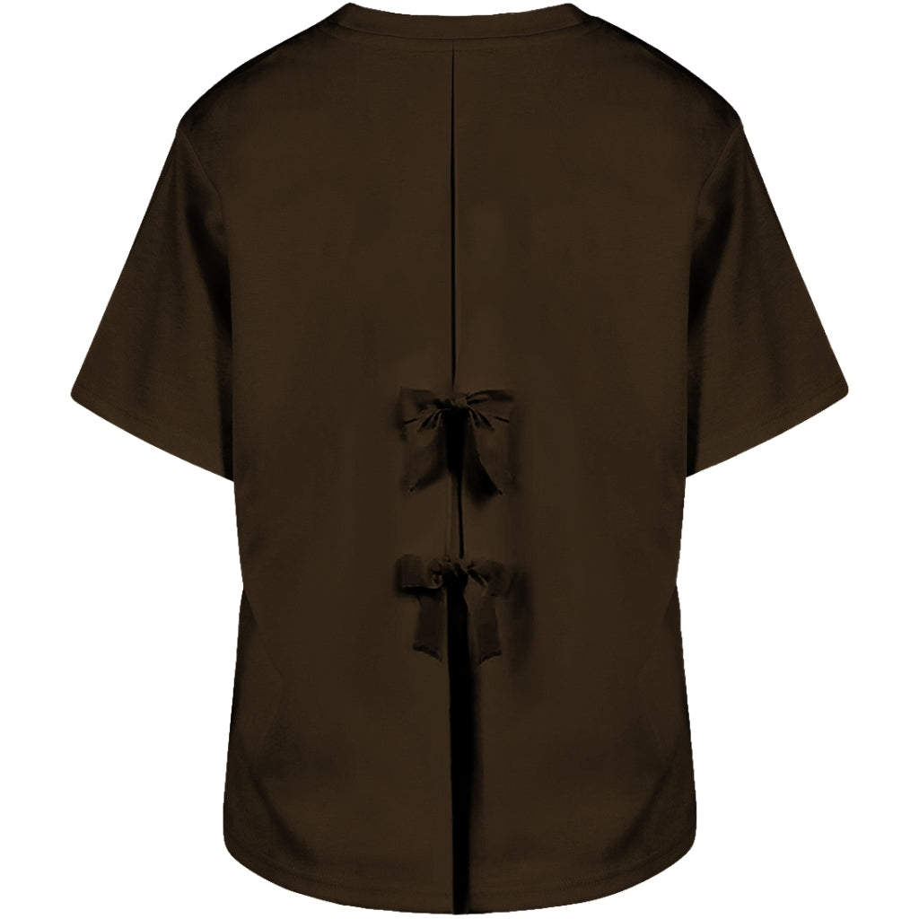 Coster Copenhagen - Blouse with bows - Brun - Bea