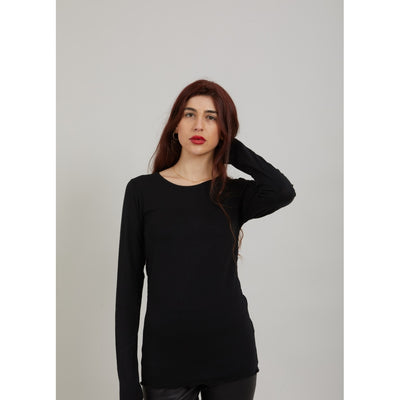 CC Heart - Langærmet Bluse - Sort - Sofia
