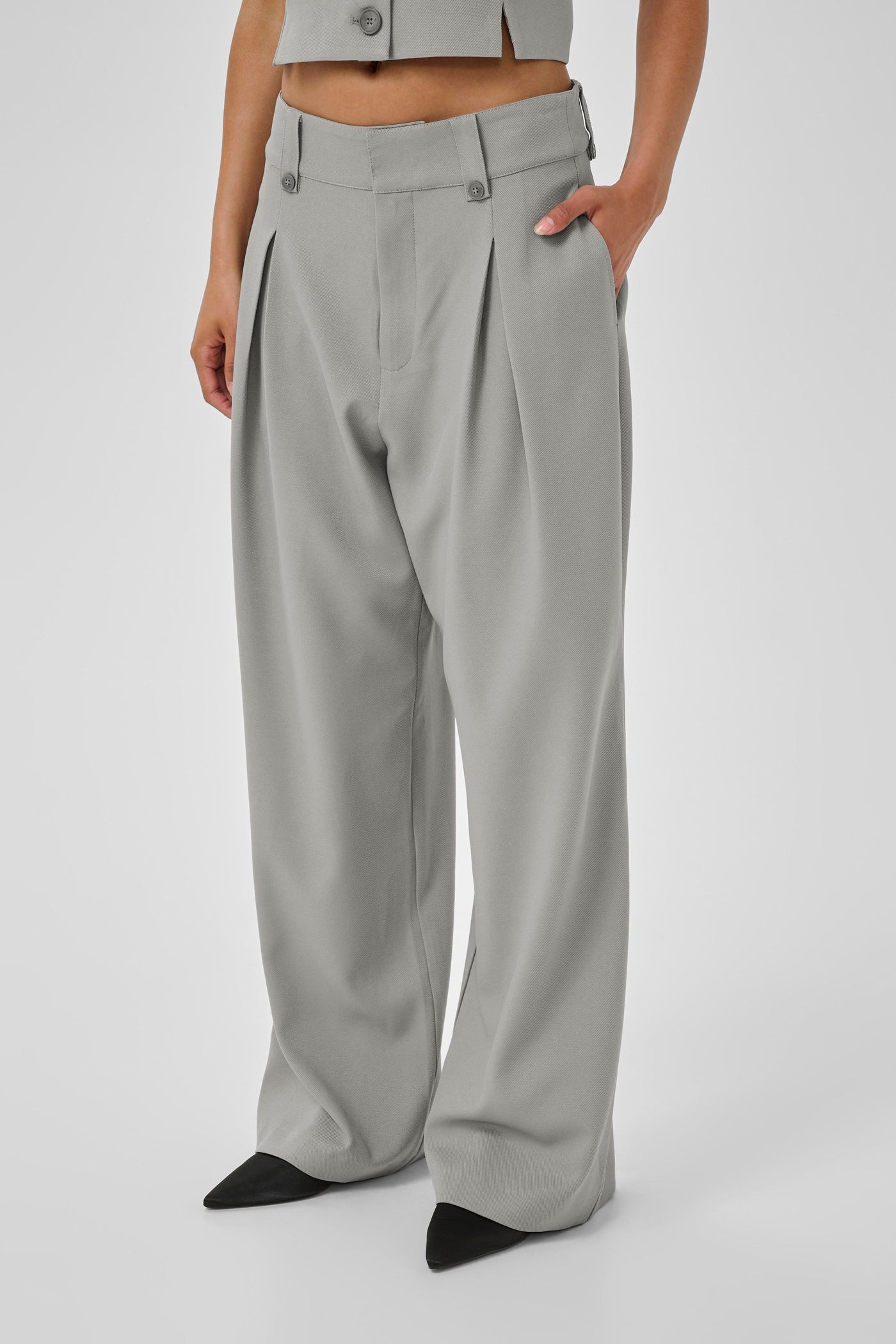 My Essential Wardrobe - Bukser - Grey - Disa