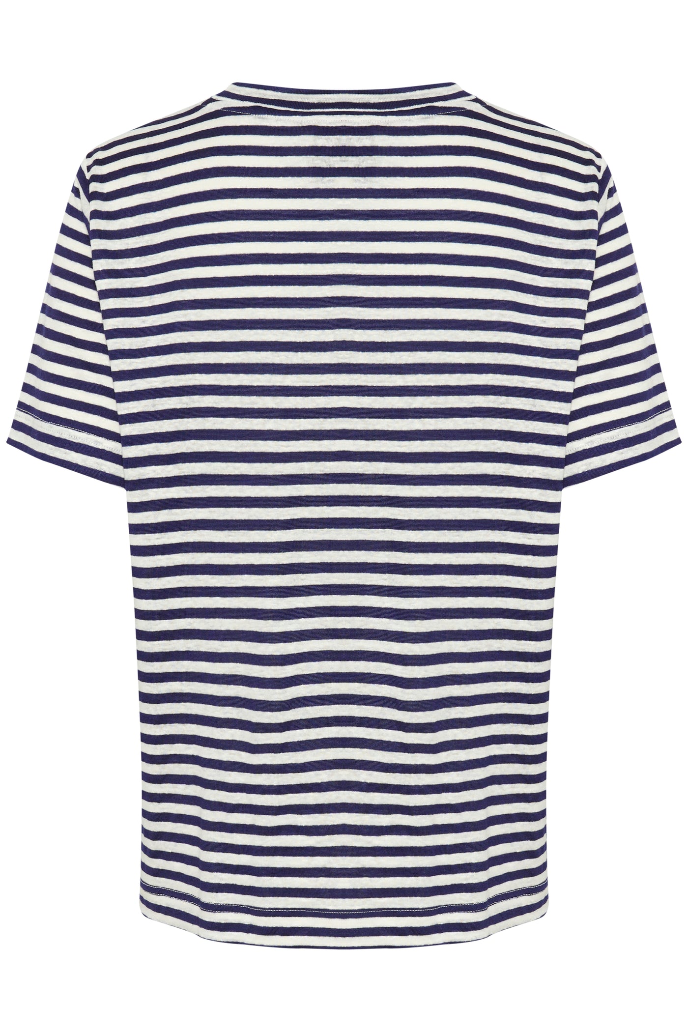 My Essential Wardrobe - T-shirt - Dark Sapphire Blue Striped - Lisa