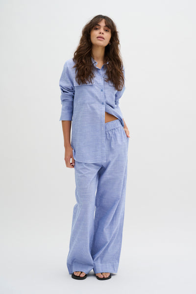 My Essential Wardrobe - Trousers - Delft Blue Striped - Skye