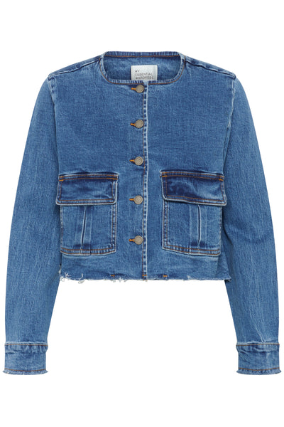 My Essential Wardrobe - Denim jakke - Blue Wash - Dango