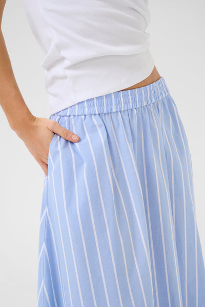 My Essential Wardrobe - Nederdel - Vista Blue Striped - Kiona