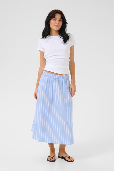 My Essential Wardrobe - Nederdel - Vista Blue Striped - Kiona