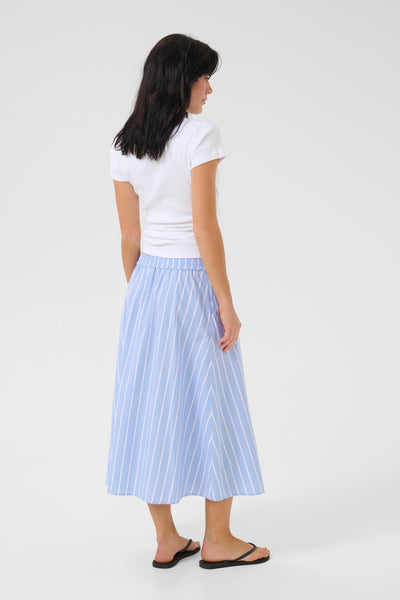 My Essential Wardrobe - Nederdel - Vista Blue Striped - Kiona