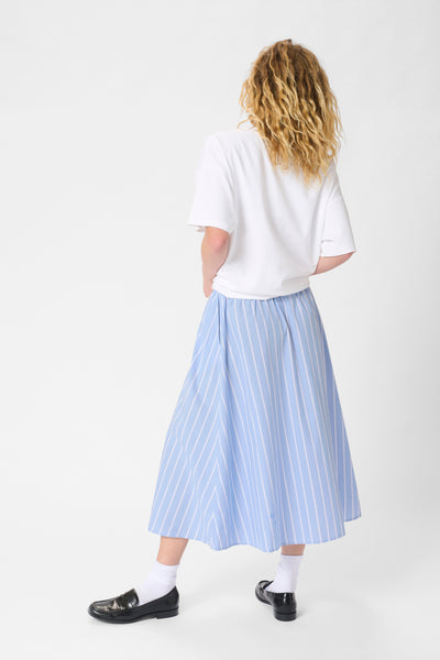 My Essential Wardrobe - Nederdel - Vista Blue Striped - Kiona