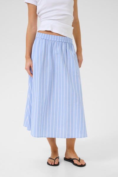 My Essential Wardrobe - Nederdel - Vista Blue Striped - Kiona