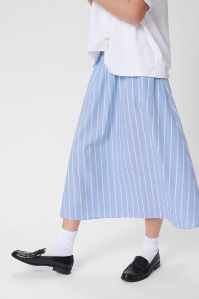 My Essential Wardrobe - Nederdel - Vista Blue Striped - Kiona