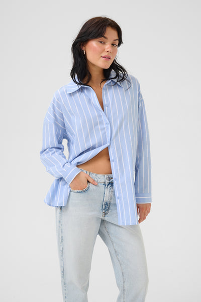 My Essential Wardrobe - Skjorte - Vista Blue Striped - Kiona