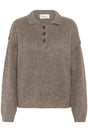 My Essential Wardrobe - Strik Pullover - Brown Melange - Paloma Polo