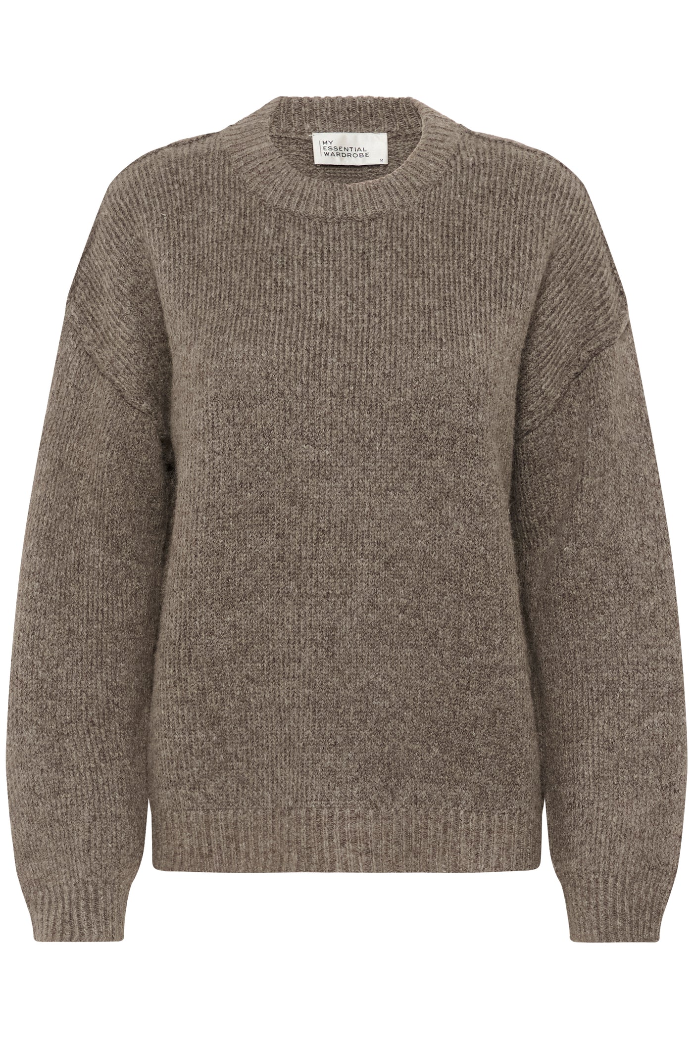 My Essential Wardrobe - Strik pullover - Brown Melange - Paloma Knit