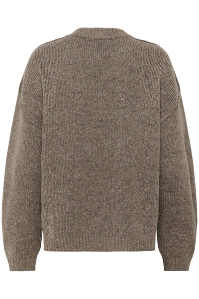 My Essential Wardrobe - Strik pullover - Brown Melange - Paloma Knit