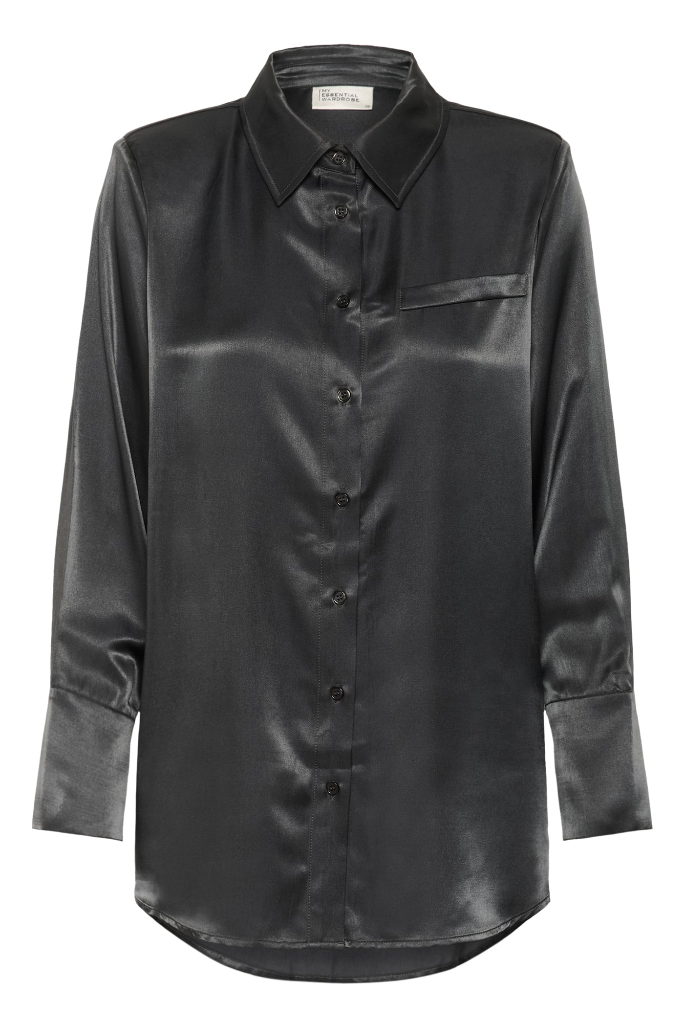 My Essential Wardrobe - Skjorte - Asphalt/Grey - Estelle