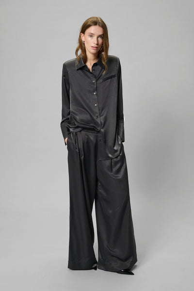 My Essential Wardrobe - Skjorte - Asphalt/Grey - Estelle