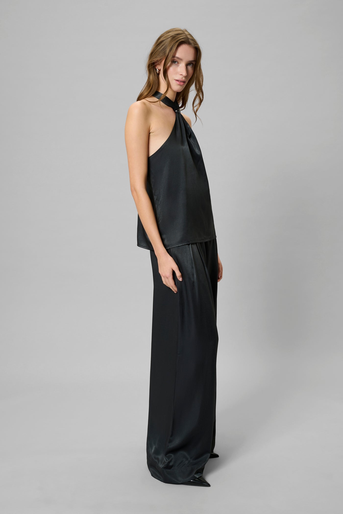 My Essential Wardrobe - Bukser - Asphalt/Grey - Estelle Wide