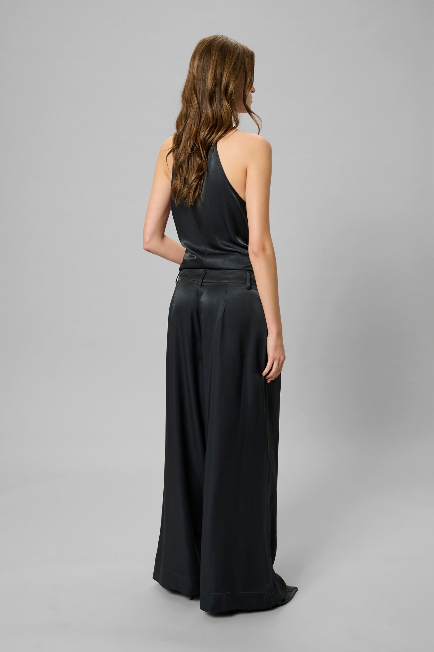 My Essential Wardrobe - Bukser - Asphalt/Grey - Estelle Wide