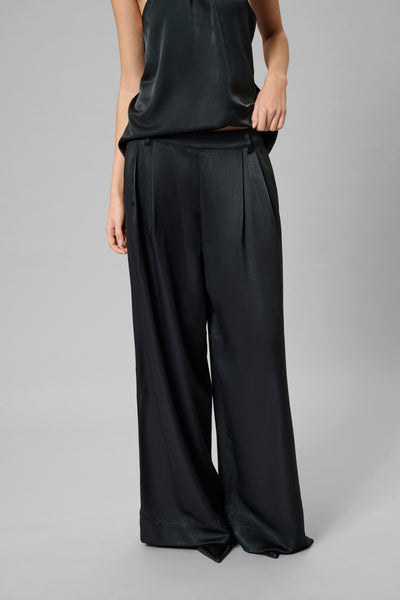 My Essential Wardrobe - Bukser - Asphalt/Grey - Estelle Wide