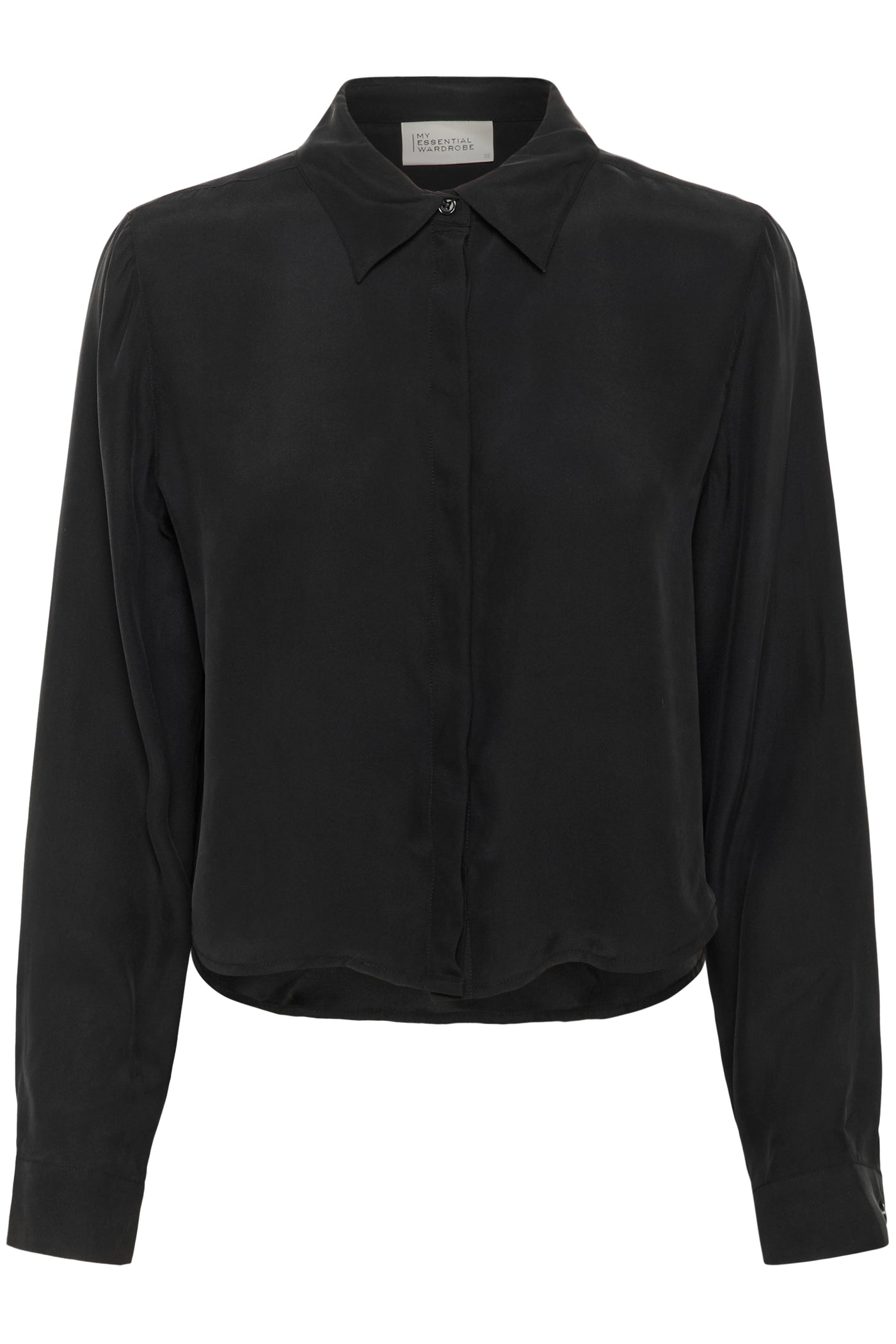 My Essential Wardrobe - Skjorte - Black - Silk