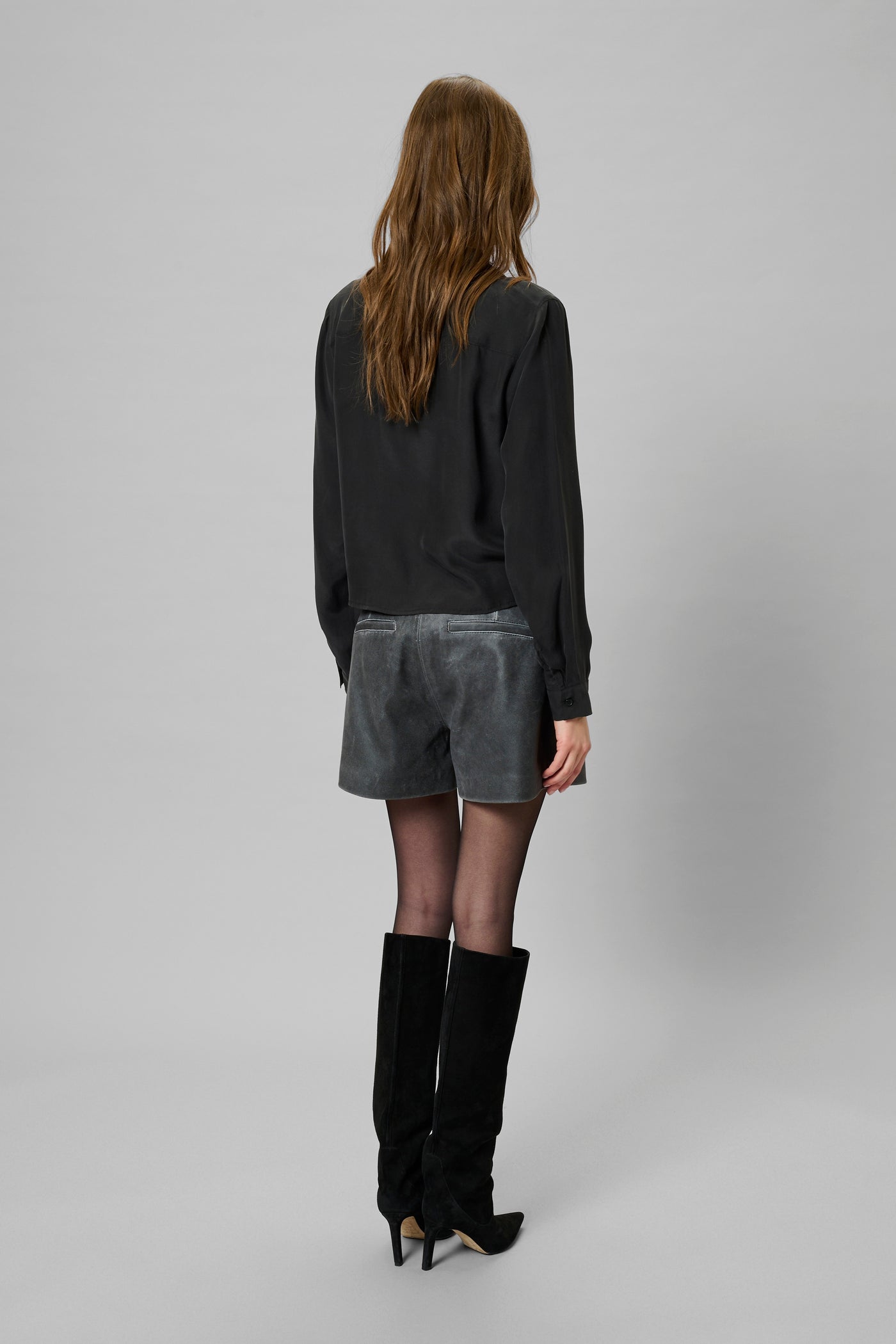 My Essential Wardrobe - Skjorte - Black - Silk