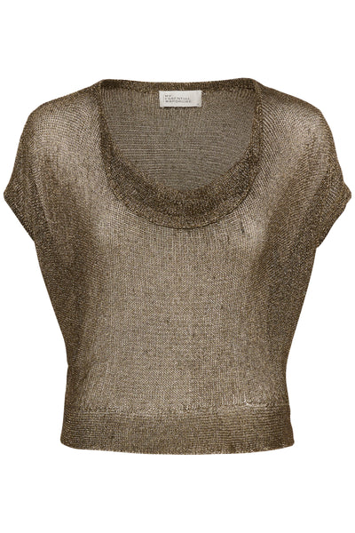 My Essential Wardrobe - Strik top - Gold - Olly