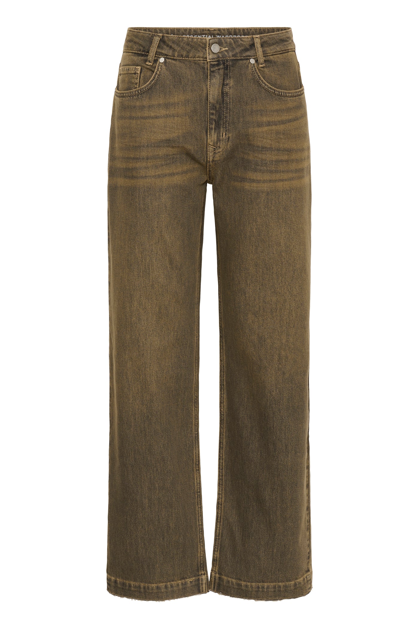 My Essential Wardrobe - Jeans - Amber Retro Wash Brown - Saba 139 High Straight Slit