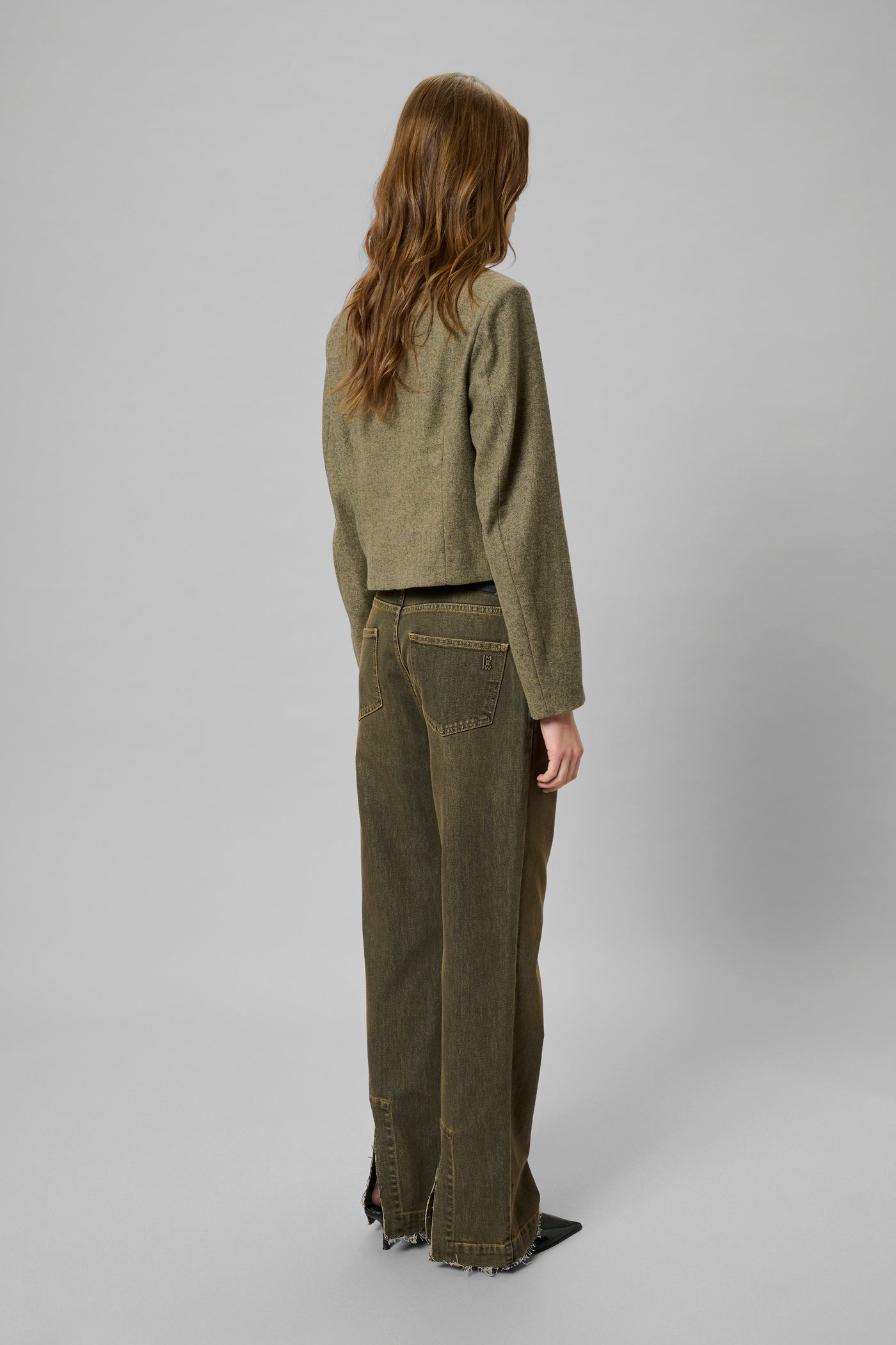 My Essential Wardrobe - Jeans - Amber Retro Wash Brown - Saba 139 High Straight Slit