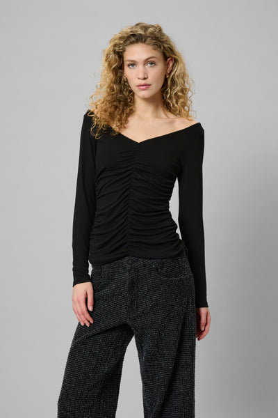 My Essential Wardrobe - Bluse - Sort - Giggo