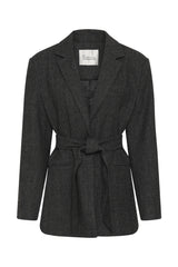 My Essential Wardrobe - Blazer - Dark Grey Melange - Layla
