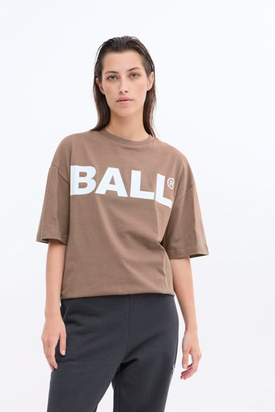 T-shirt - Brown - Ball cph tee - Ball Original