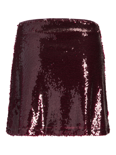 JJXX - Mini skirt - Bordeaux - Sia Tara Sequin