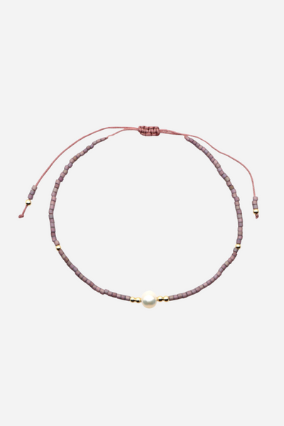 Andcopenhagen - Perlearmbånd - Dusty purple - Holly