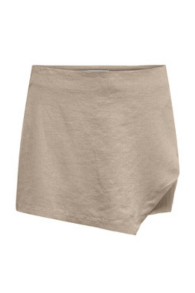 Skort - Beige hør - mist-caro - Only