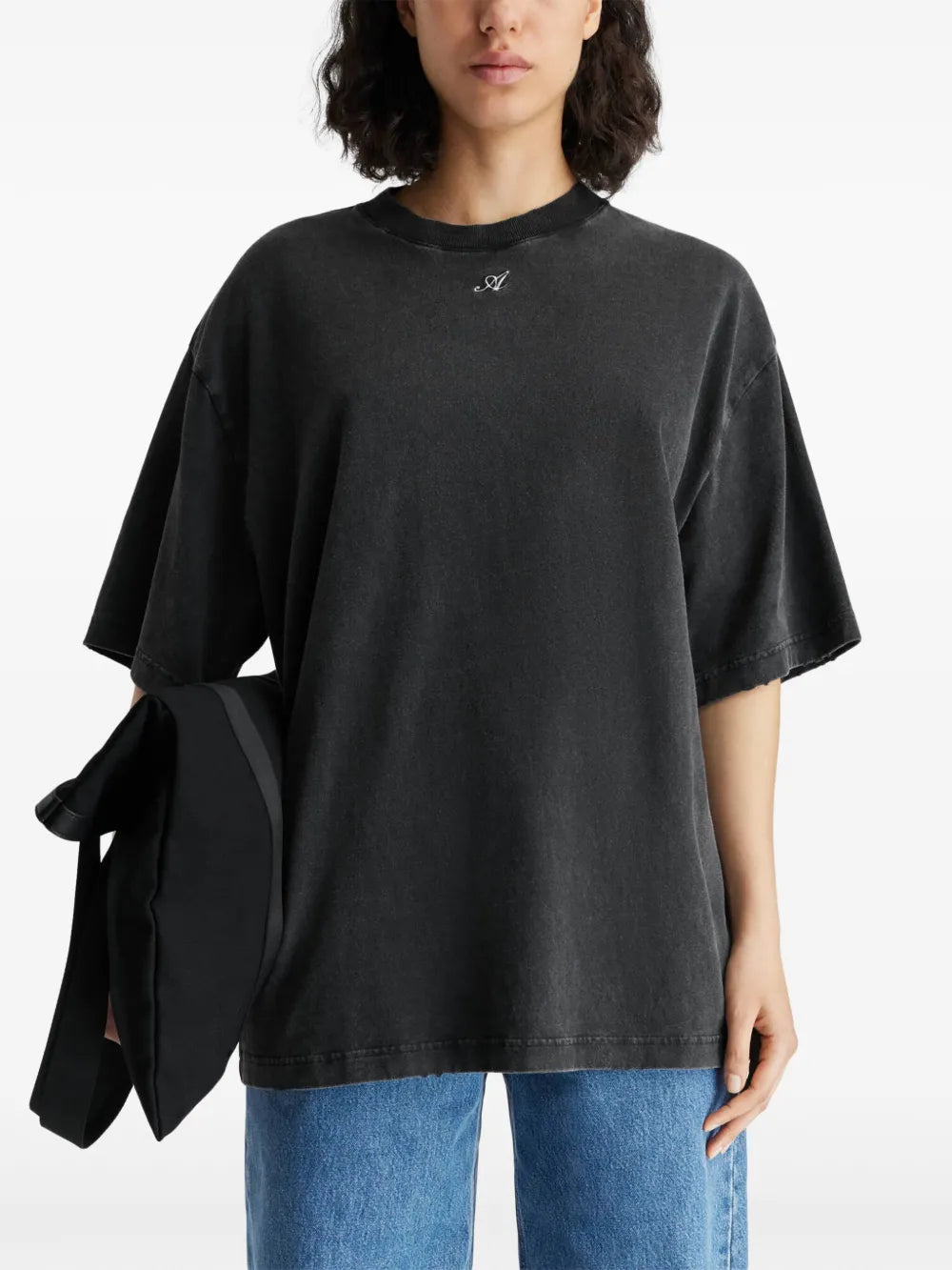 Axel Arigato - T-shirt - Black - Cosmo washed