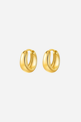 Andcopenhagen - Hoop earrings - 18 carat gold plated 925 sterling silver - Anika Small Chunky hoop