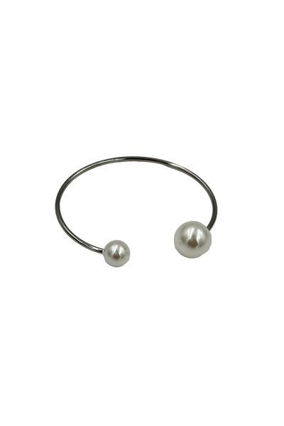 Andcopenhagen - Armbånd - Sølv stainless steel - Bangle pearl